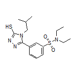 N,N-Diethyl-3-(4-isobutyl-5-mercapto-4H-1,2,4-triazol-3-yl)benzenesulfonamide