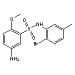 5-Amino-N-(2-bromo-5-methyl-phenyl)-2-methoxy-benzenesulfonamide