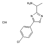 1-[5-(4-chlorophenyl)-1,2,4-oxadiazol-3-yl]ethan-1-amine hydrochloride