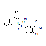 5-[N-Benzyl-N-(2-chlorophenyl)sulfamoyl]-2-chlorobenzoic Acid