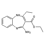 4-Amino-2-ethyl-1H-benzo[b][1,4]diazepine-3-carboxylic acid ethyl ester