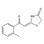 (2E)-2-[2-(2-methylphenyl)-2-oxoethylidene]-1,3-thiazolidin-4-one