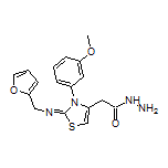 2-[2-[(2-Furylmethyl)imino]-3-(3-methoxyphenyl)-2,3-dihydro-4-thiazolyl]acetohydrazide