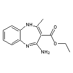 4-Amino-2-methyl-1H-benzo[b][1,4]diazepine-3-carboxylic acid ethyl ester