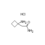 2-(1-aminocyclobutyl)acetamide hydrochloride