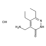 4-(aminomethyl)-5,6-diethyl-2,3-dihydropyridazin-3-one hydrochloride