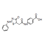 4-[2-[4-Oxo-2-(phenylamino)-4,5-dihydro-5-thiazolyl]acetamido]benzoic Acid