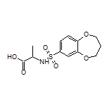 2-(3,4-Dihydro-2H-benzo[b][1,4]dioxepine-7-sulfonamido)propanoic Acid