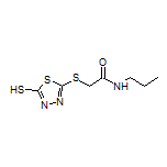 2-[(5-mercapto-1,3,4-thiadiazol-2-yl)thio]-N-propylacetamide