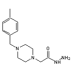 2-{4-[(4-methylphenyl)methyl]piperazin-1-yl}acetohydrazide