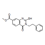 Methyl 2-Mercapto-4-oxo-3-phenethyl-3,4-dihydroquinazoline-7-carboxylate