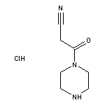 3-oxo-3-(piperazin-1-yl)propanenitrile hydrochloride