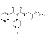 2-{[4-(4-ethoxyphenyl)-5-(pyridin-3-yl)-4H-1,2,4-triazol-3-yl]sulfanyl}acetohydrazide