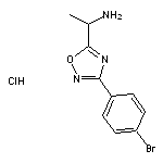 1-[3-(4-bromophenyl)-1,2,4-oxadiazol-5-yl]ethan-1-amine hydrochloride