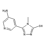 5-(5-aminopyridin-3-yl)-4-methyl-4H-1,2,4-triazole-3-thiol