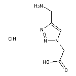 2-[4-(aminomethyl)-1H-1,2,3-triazol-1-yl]acetic acid hydrochloride