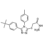 2-{[5-(4-tert-butylphenyl)-4-(4-methylphenyl)-4H-1,2,4-triazol-3-yl]sulfanyl}acetohydrazide