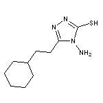 4-amino-5-(2-cyclohexylethyl)-4H-1,2,4-triazole-3-thiol