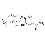 5-amino-2-{[(5-tert-butyl-2-methylphenyl)sulfonyl]amino}-5-oxopentanoic acid