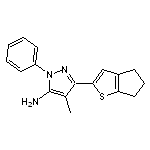 3-{4H,5H,6H-cyclopenta[b]thiophen-2-yl}-4-methyl-1-phenyl-1H-pyrazol-5-amine