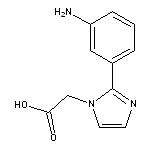 2-[2-(3-aminophenyl)-1H-imidazol-1-yl]acetic acid