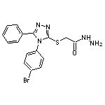 2-{[4-(4-bromophenyl)-5-phenyl-4H-1,2,4-triazol-3-yl]sulfanyl}acetohydrazide