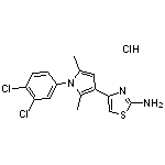 4-[1-(3,4-dichlorophenyl)-2,5-dimethyl-1H-pyrrol-3-yl]-1,3-thiazol-2-amine hydrochloride