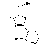 1-[2-(2-bromophenyl)-4-methyl-1,3-thiazol-5-yl]ethan-1-amine