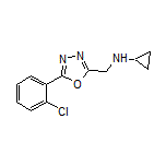 N-[[5-(2-Chlorophenyl)-1,3,4-oxadiazol-2-yl]methyl]cyclopropanamine