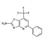 5-phenyl-7-(trifluoromethyl)[1,3]thiazolo[4,5-b]pyridin-2-amine