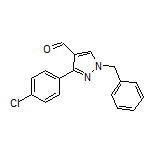 1-Benzyl-3-(4-chlorophenyl)pyrazole-4-carbaldehyde