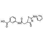 3-{[(2-anilino-4-oxo-4,5-dihydro-1,3-thiazol-5-yl)acetyl]amino}benzoic acid