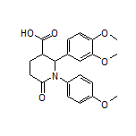 2-(3,4-Dimethoxyphenyl)-1-(4-methoxyphenyl)-6-oxopiperidine-3-carboxylic Acid