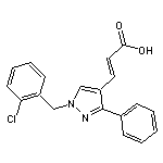 (2E)-3-[1-(2-chlorobenzyl)-3-phenyl-1H-pyrazol-4-yl]acrylic acid