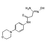 (3Z)-3-amino-3-(hydroxyimino)-N-(4-morpholin-4-ylphenyl)propanamide