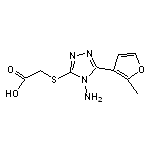 {[4-amino-5-(2-methyl-3-furyl)-4H-1,2,4-triazol-3-yl]thio}acetic acid