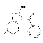 (2-amino-6-methyl-4,5,6,7-tetrahydro-1-benzothien-3-yl)(phenyl)methanone