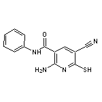 2-amino-5-cyano-6-mercapto-N-phenylnicotinamide