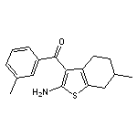 (2-amino-6-methyl-4,5,6,7-tetrahydro-1-benzothien-3-yl)(3-methylphenyl)methanone