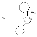 1-(5-cyclohexyl-1,2,4-oxadiazol-3-yl)cycloheptan-1-amine hydrochloride