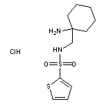 N-[(1-aminocyclohexyl)methyl]thiophene-2-sulfonamide hydrochloride