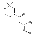 3-(2,2-dimethylmorpholin-4-yl)-N’-hydroxy-3-oxopropanimidamide