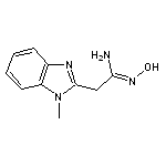 (1Z)-N’-hydroxy-2-(1-methyl-1H-benzimidazol-2-yl)ethanimidamide