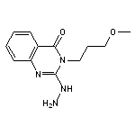 2-hydrazino-3-(3-methoxypropyl)quinazolin-4(3H)-one