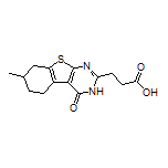 3-(7-Methyl-4-oxo-3,4,5,6,7,8-hexahydrobenzo[4,5]thieno[2,3-d]pyrimidin-2-yl)propanoic Acid