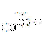 5-(3,4-Dimethoxyphenyl)-2-(1-piperidyl)thiazolo[4,5-b]pyridine-7-carboxylic Acid