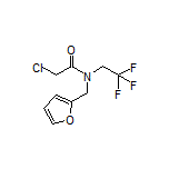 2-Chloro-N-(furan-2-ylmethyl)-N-(2,2,2-trifluoroethyl)acetamide