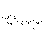 2-[4-(4-methylphenyl)-1,3-thiazol-2-yl]ethanethioamide