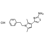 4-[2,5-dimethyl-1-(2-phenylethyl)-1H-pyrrol-3-yl]-1,3-thiazol-2-amine hydrochloride