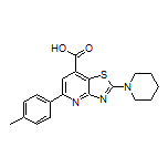 2-(1-Piperidyl)-5-(p-tolyl)thiazolo[4,5-b]pyridine-7-carboxylic Acid